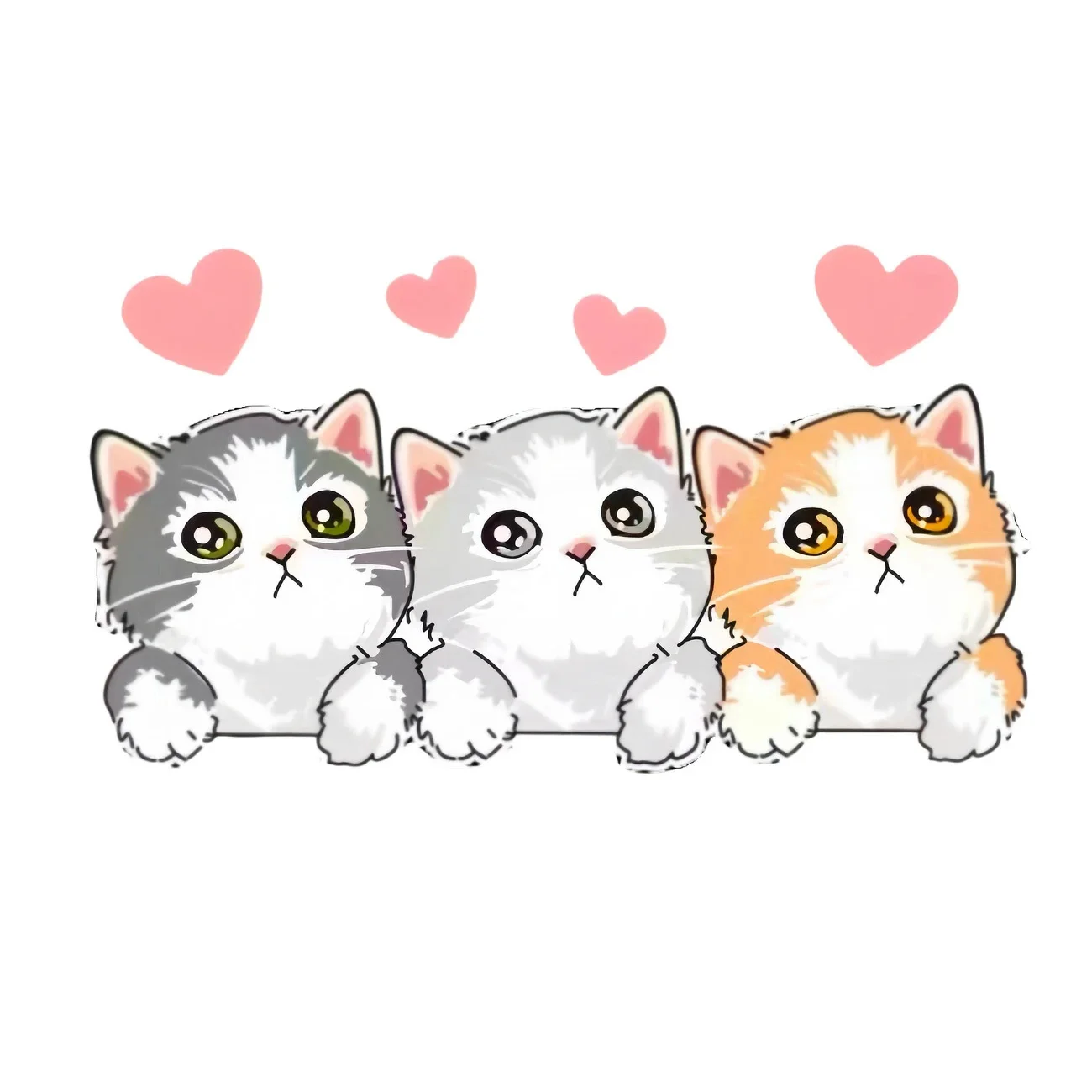 

Очаровательная Самоклеящаяся Виниловая Наклейка На Бампер И Окно С Изображением Кошки Для Любителей Животных, Для Декора Дома