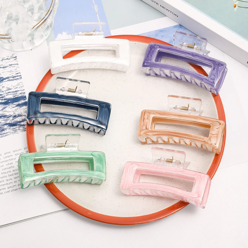 

Geometric Hair Clip Grab Clip Shark Clip Headwear Plastic Hair Clip Hair Accessories Hair Claw
