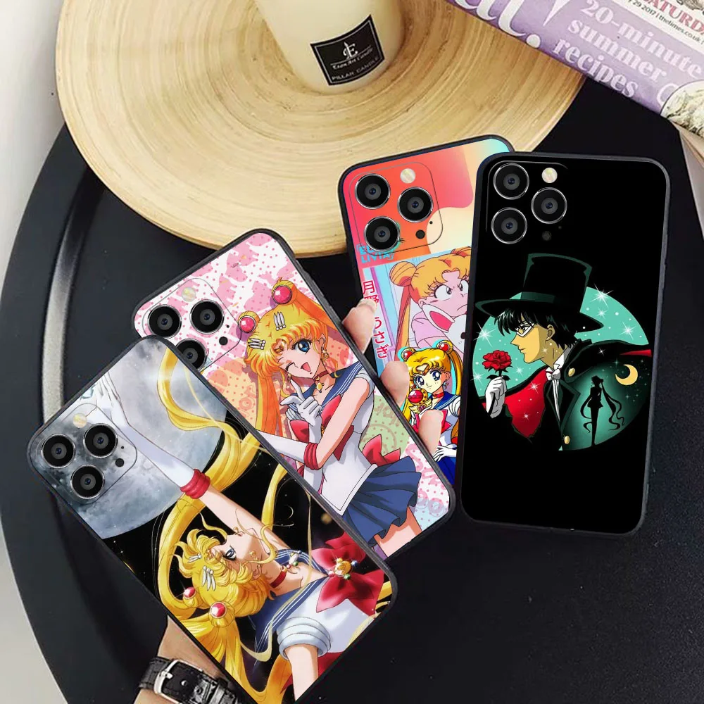 Женский чехол AU-54 S-Сейлор Мун для Xiaomi Mi 9 9T 11 11T Redmi 6 6A 7 7A 12 12C S2 A3X Poco F2 Pro