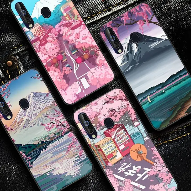 

Japanese Aesthetic Traint Moun Fuji Phone Case for Samsung Galaxy A 51 30s a71 Soft Silicone Cover for A21s A70 10 A30