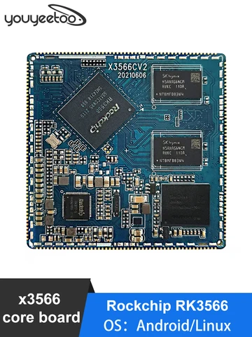 Основная плата X3566 Rockchip RK3566 Процессорные платы IoT с открытым исходным кодом искусственный интеллект NPU/GPU промышленное управление ARM G52 2EE