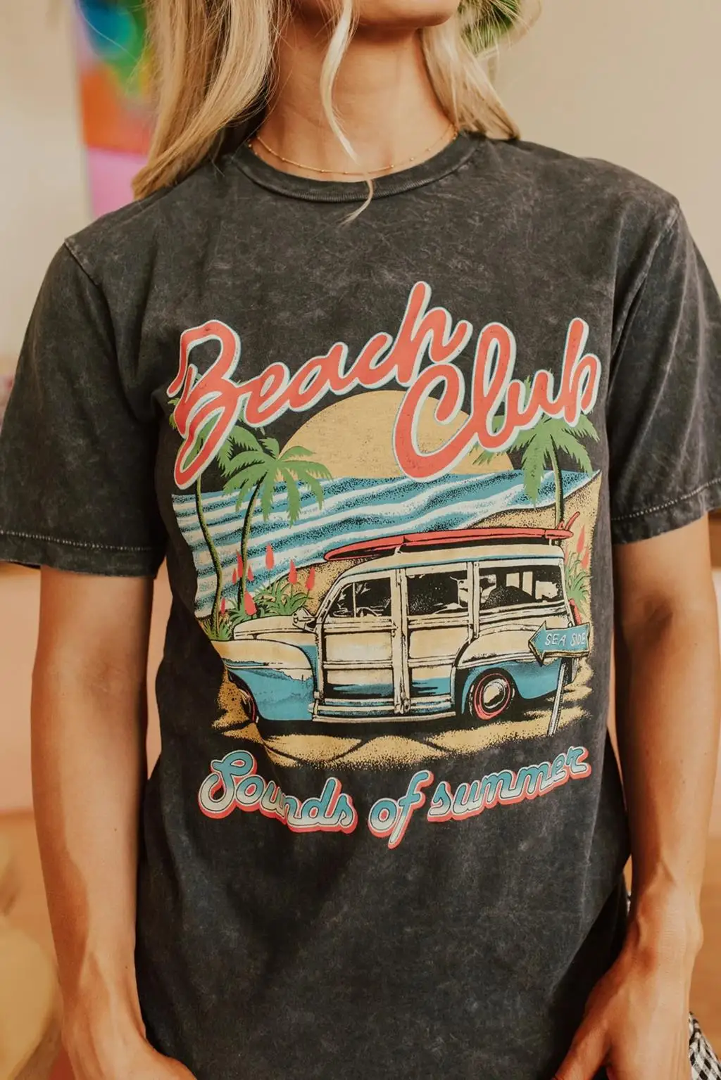 

Retro printed pattern T-shirt summer men's and women's short-sleeved 90s retro style aesthetic niche design casual shirt