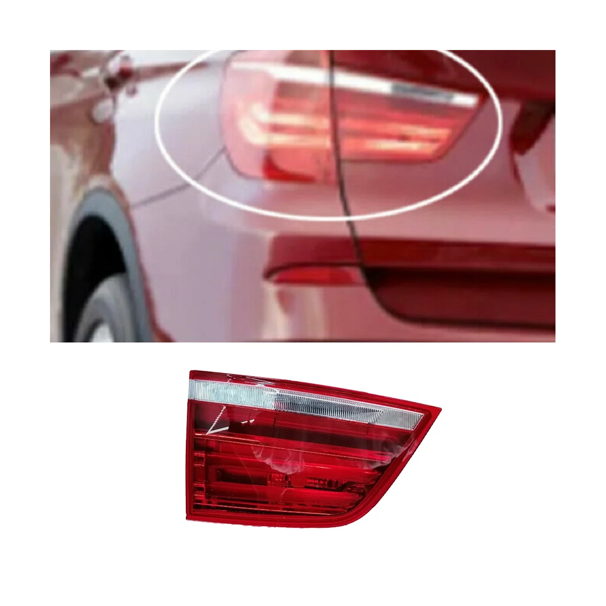 63217217313 левая задняя фонарь обшивка оболочки Задний сигнал тормоза для BMW X3 F25 2009-2017