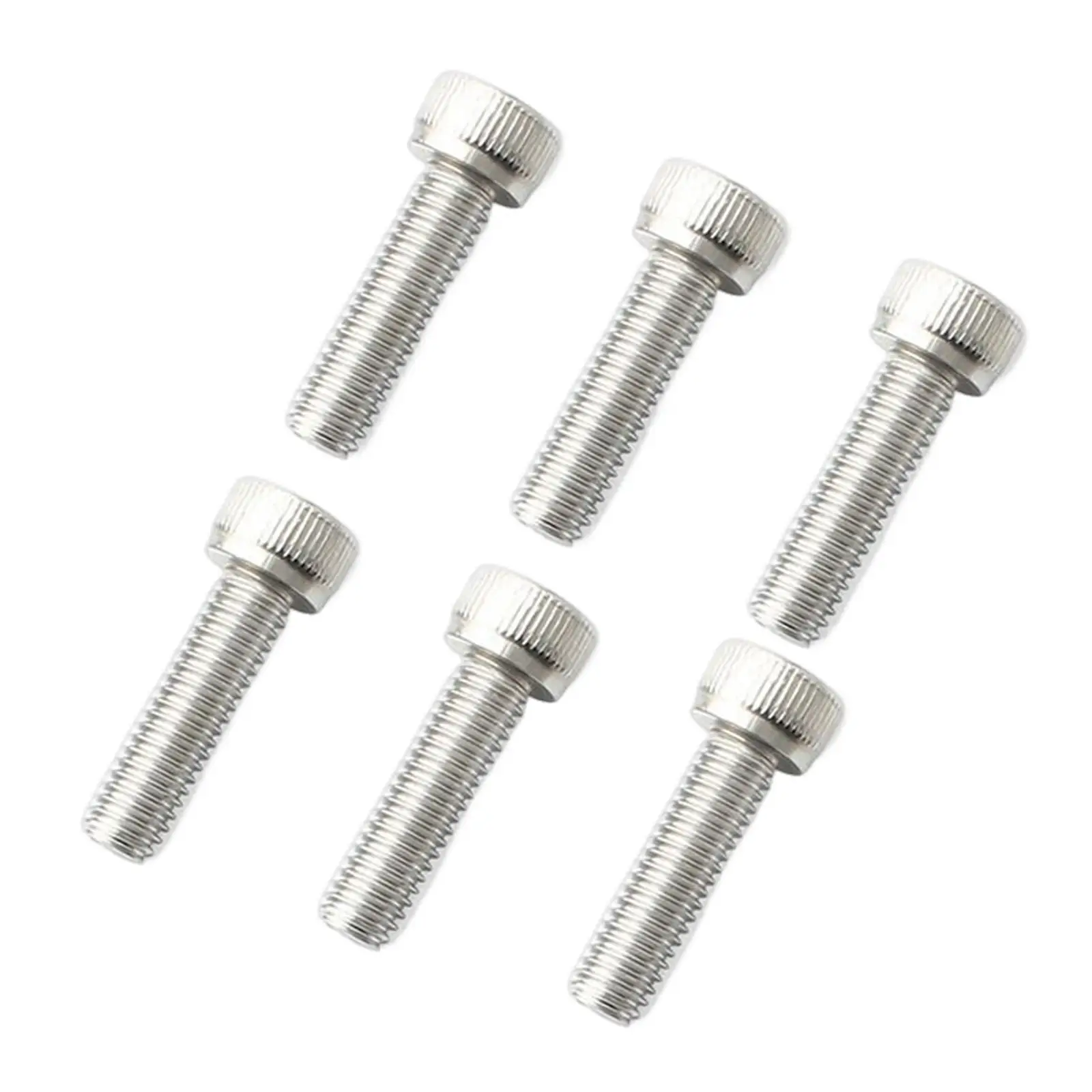 

6 Pieces Bicycle Stem Screws Bolts M5x18mm Handlebar Replacement Anti Rust Cycling Accessories