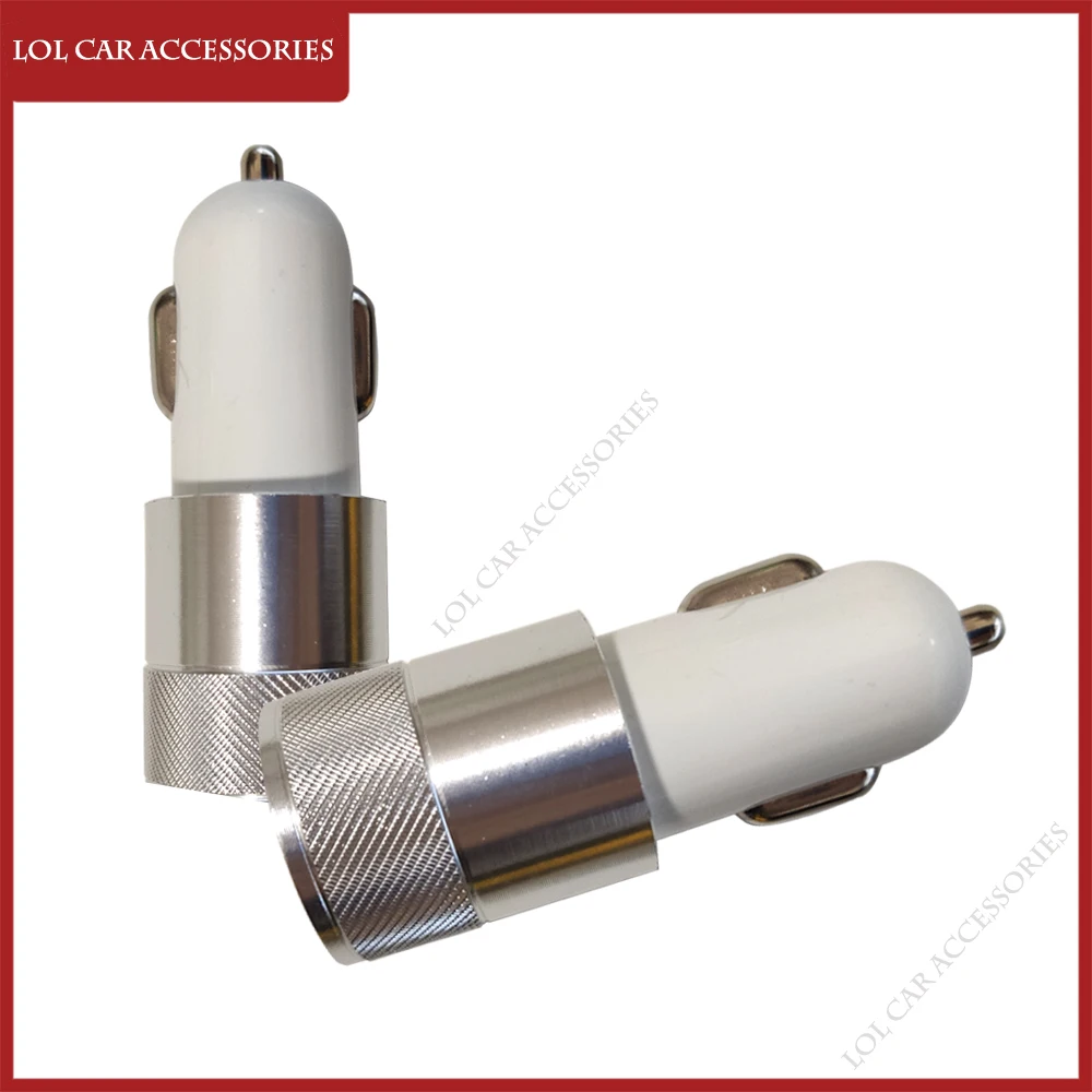 2 port dual usb auto car charger 5v 1a 2 1a usb in car mobile phone charger gps charging car charger free global shipping