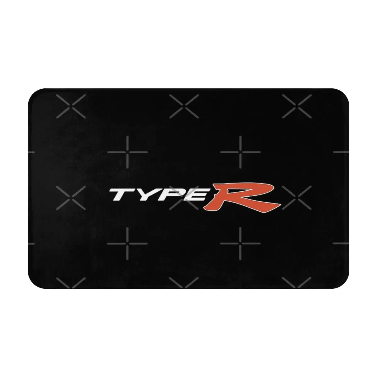 Фото Type R Jdm логотип-белый коврик для ванной комнаты Ковер Дверной коврик 50x80 см коврики для гостиной крутой коврик для ванной №1