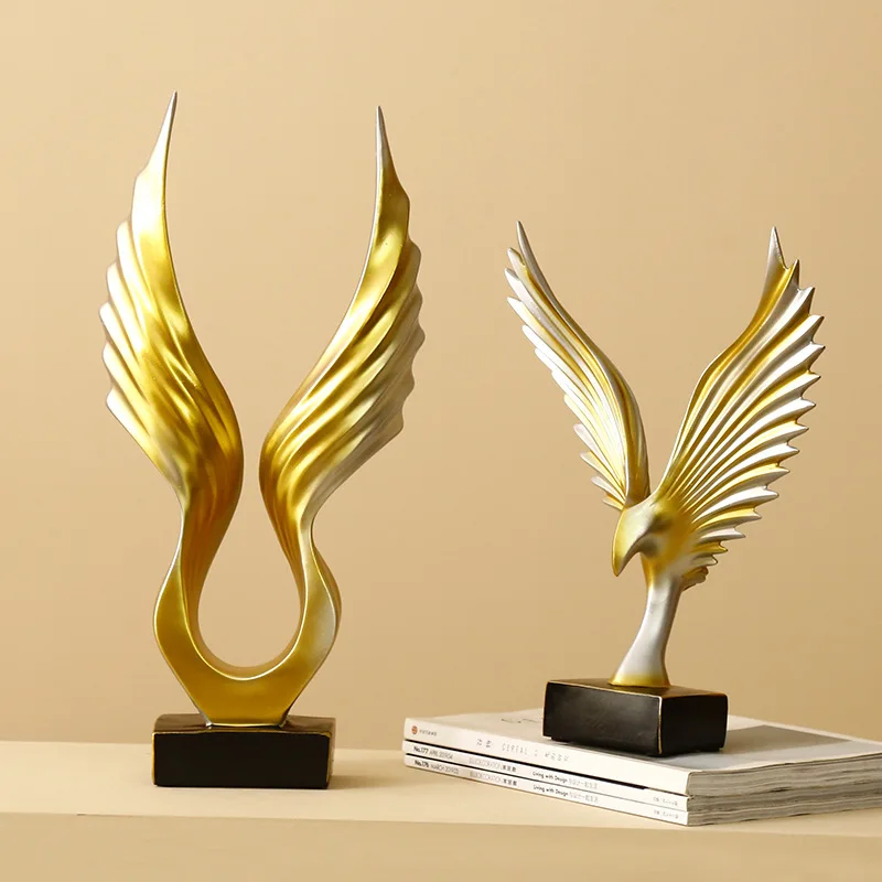 

Nordic American Simple Resin Angel Wings Decoration Soft Decoration Model Room Decoration TV Wine Cabinet Decoration Gift