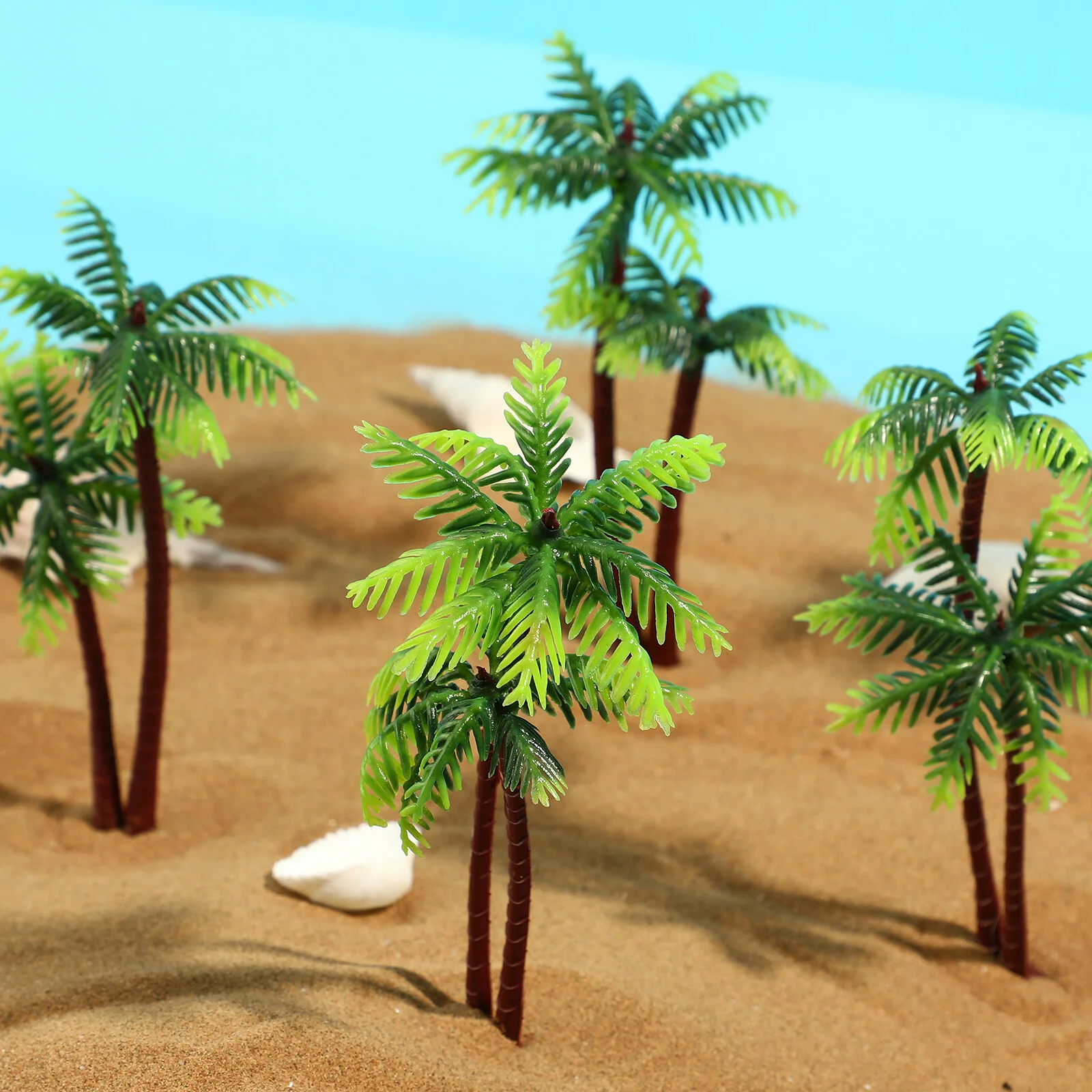 

Palm Tree Coconut Trees Decor Miniature Beach Accessories Fish Decorations Tank