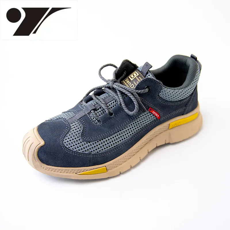 

Safety Protective Footwear Mesh Breathable Men's Shoes Attack Shield and Anti-Stab Wear-Resistant Labor Protective Shoes