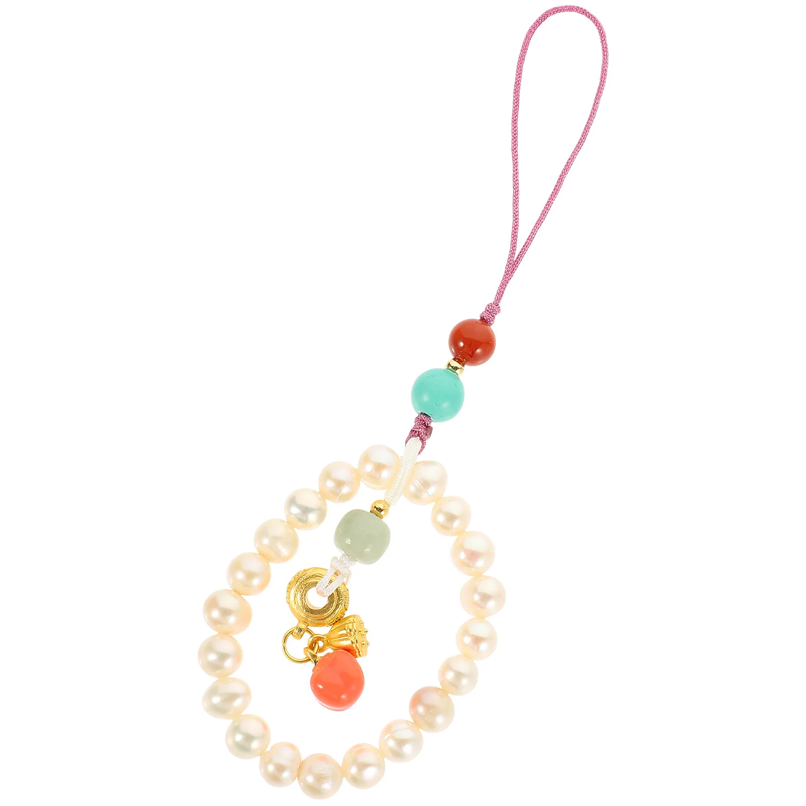 

Mobile Phone Chain Charms Strap Case Phone Case With Charms Kawaii Cute Unique Aesthetic Pearl