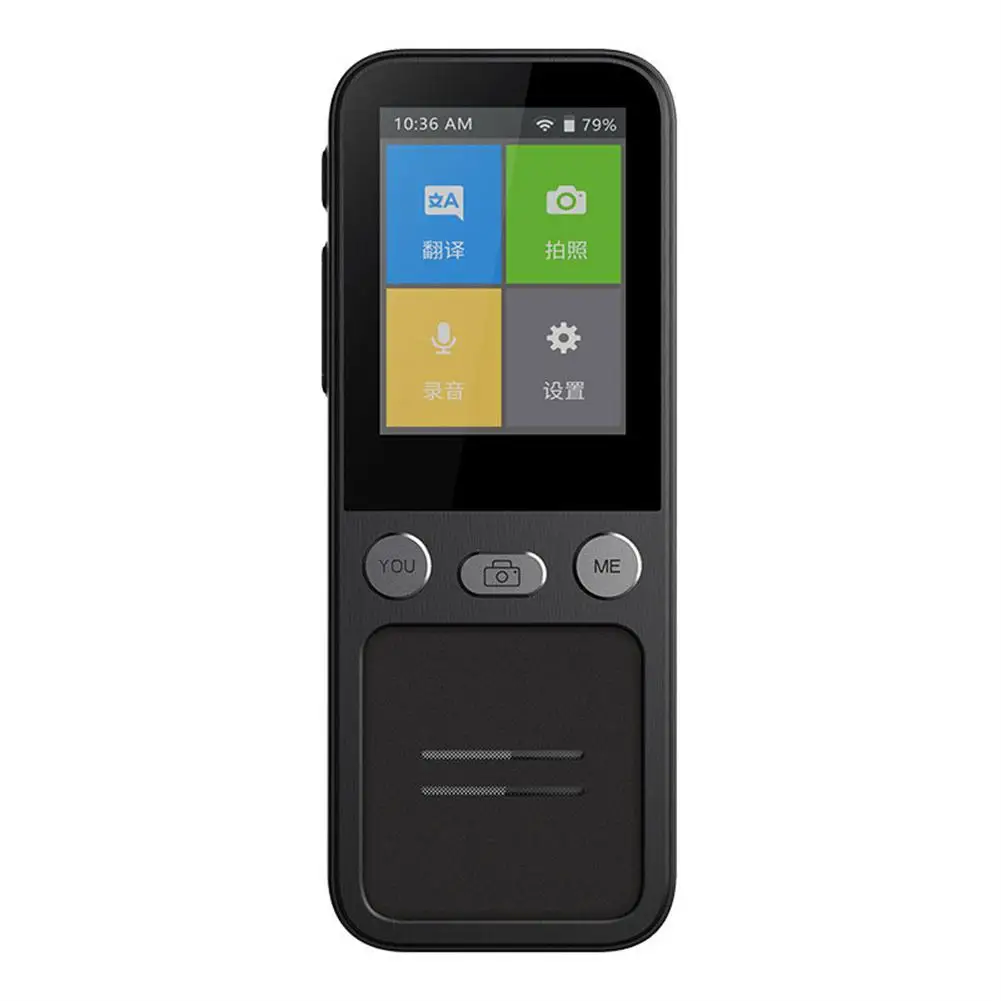 

T16 Ai Voice Real Time Translator 2.4-inch Screen Two Way Online 138 Languages Real Time Smart Translator Device 1500 MA 32GB
