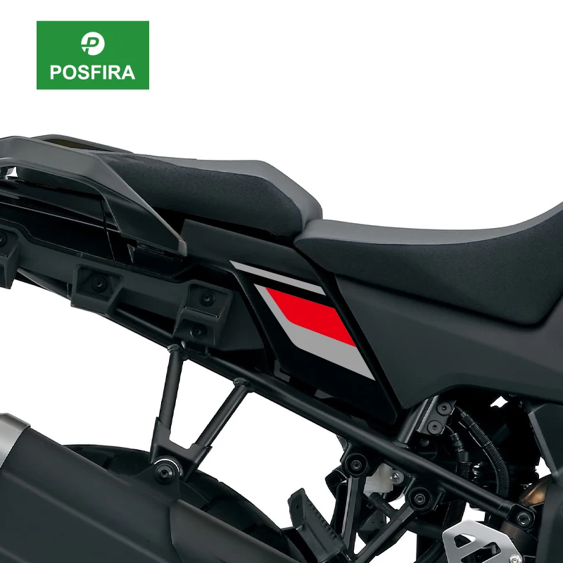 Фото Наклейки на заднюю панель мотоцикла POSFIRA, виниловые наклейки для Suzuki V-Strom 1050 DE V Strom 1050DE 2023-2026 2025, аксессуары №1