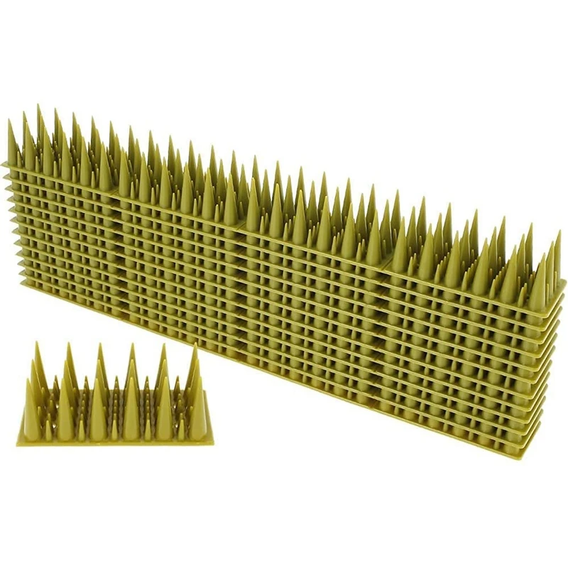12 Pcs Bird Spikes Repellent Spikes for Bird,Cat,Raccoon and Other Small Animals Fence Spikes Pigeon Spikes Fence Kit