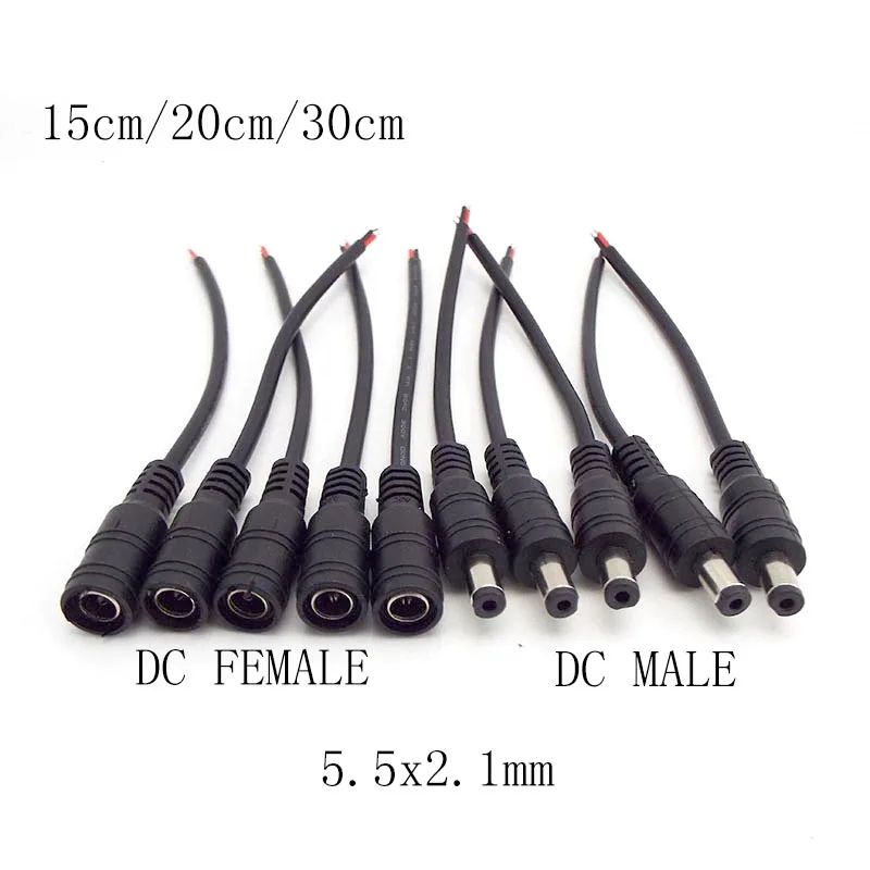 

Кабель питания DC 12В 5,5x2,1 мм