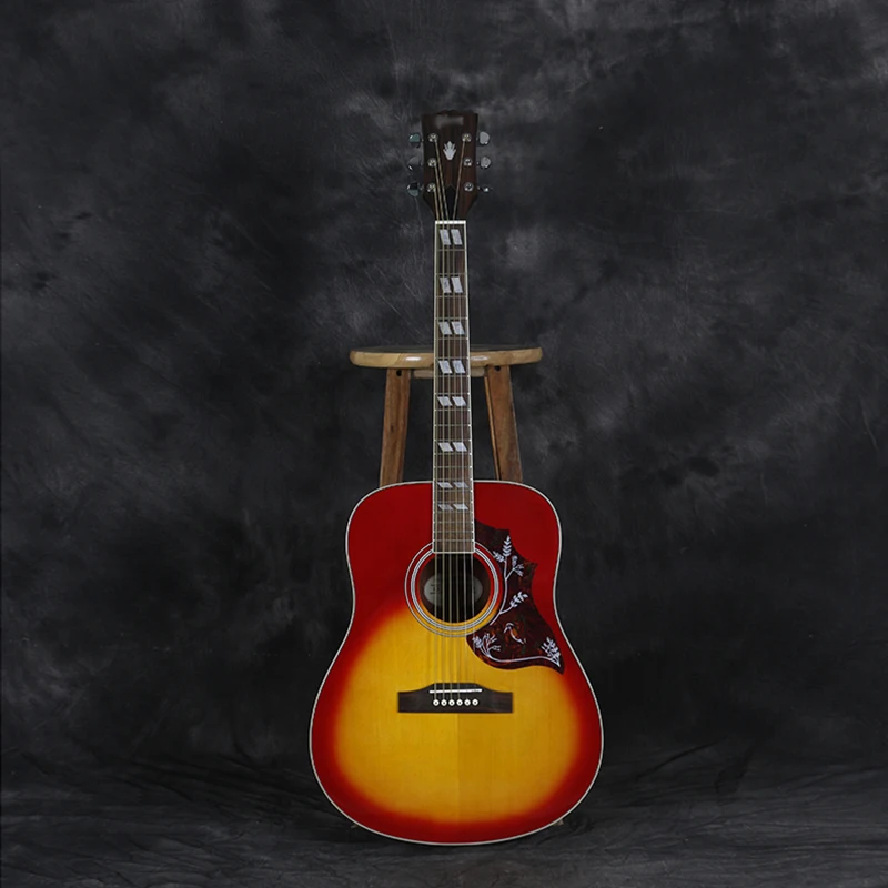 Классическая 41-дюймовая народная гитара профессиональный шпон из ели с