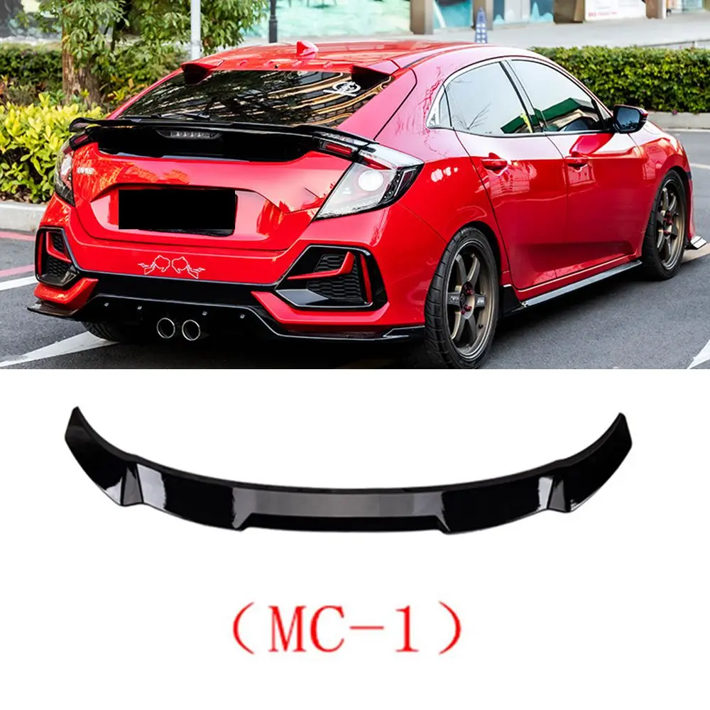 

Для Honda civic hatchback FK7 2016 2017 2018 2019 2020 2021 JDM модификация Автомобильный задний спойлер багажника отделка губ заднего крыла