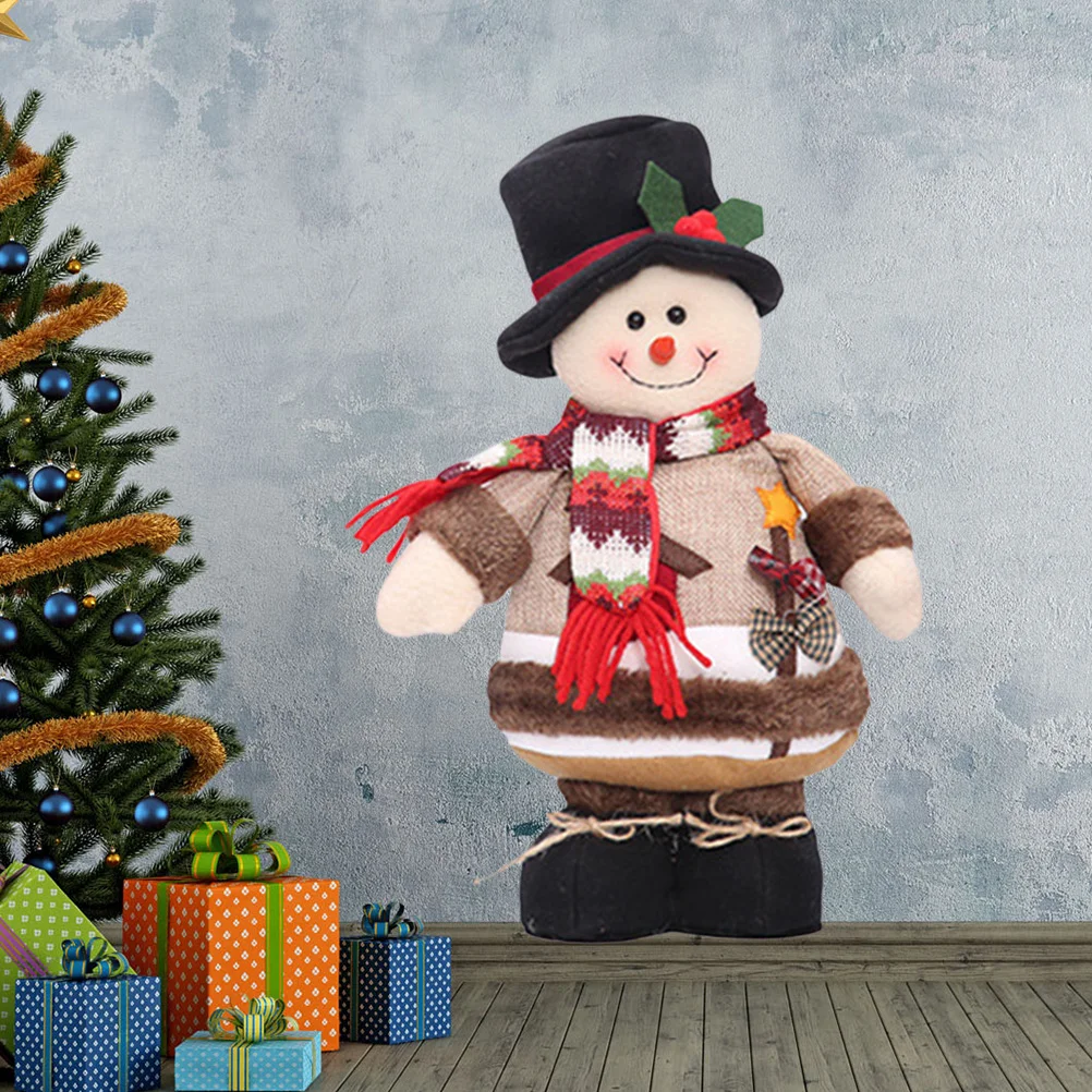 

Christmassnowmandecorations Stuffedtable Kids Plush Gifts Santa Figurinesornaments Gifs Decormantel Fabric Holiday Decoration