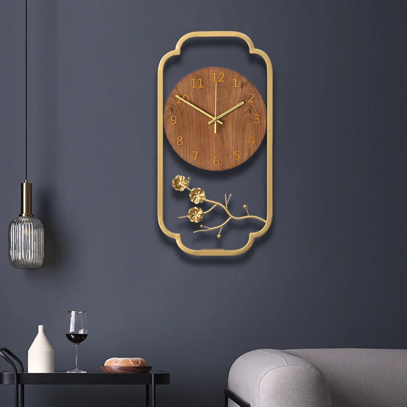 

Living Room Wall Clock Wood Modern Design Digital Wall Clock Free Shipping Reloj De Pared Para Salon Decorativo Wall Decor
