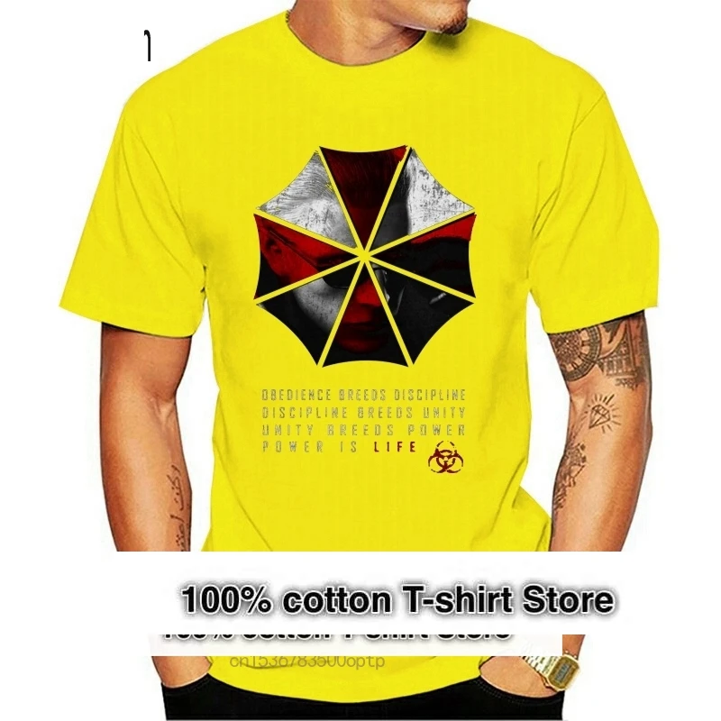 

WESKER UMBRELLA Tops Tee T Shirt Resident Corporation Corp Evil Logo Dead Zombie Unisex Men Women Tops T-Shirt