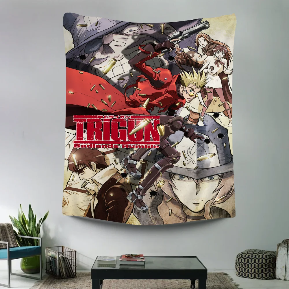 Аниме Trigun Hippie Настенные гобелены Богемные настенные Мандала INS Домашний декор