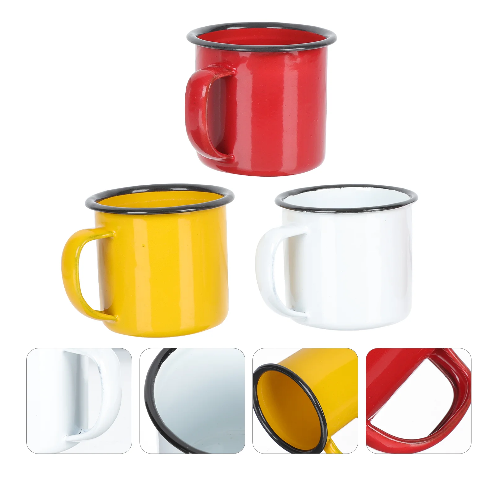 

Mug Enamel Cup Coffee Mugs Camping Cups Tea Metal Drinking Water Ceramic Hiking Set Handlecampchinese Campfire Vintageretro