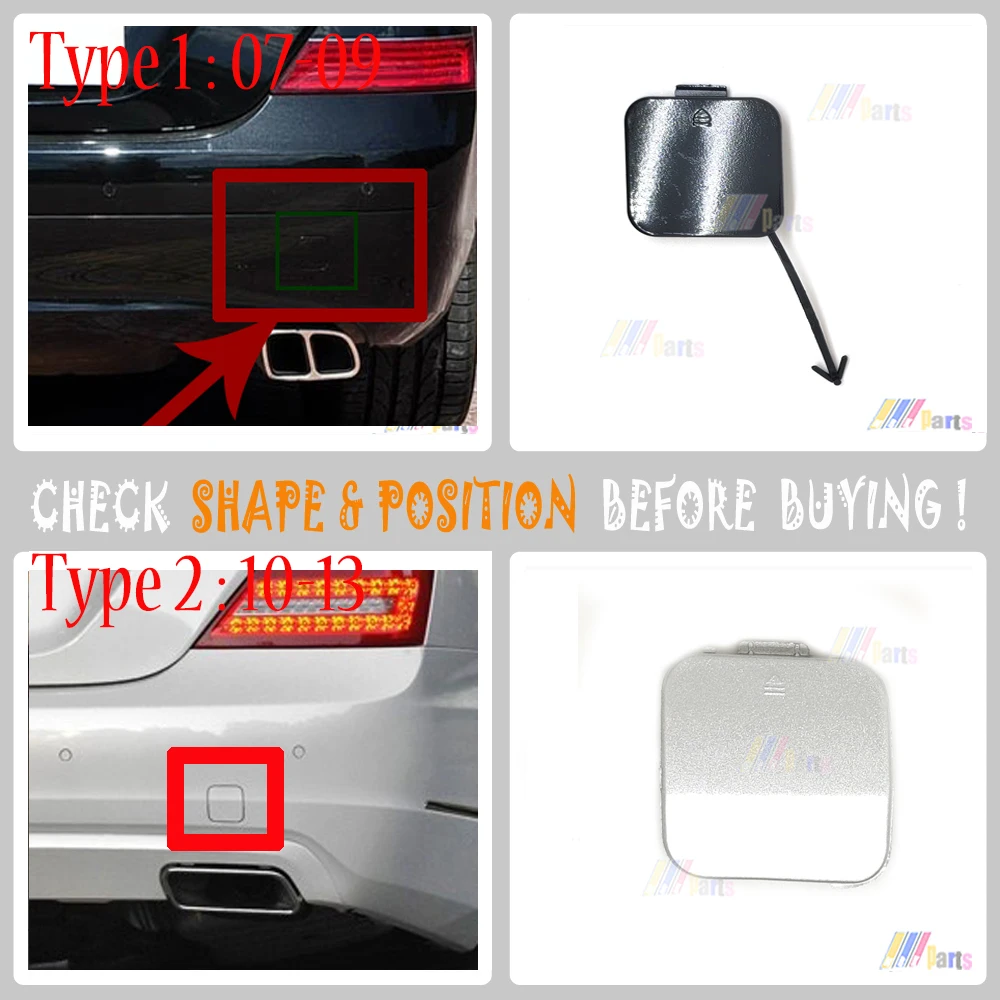

For 07-13 Mercedes S W221 S320 S350 S430 S450 S500 S600 S55 S63 REAR TOW COVER towing eye bumper cap