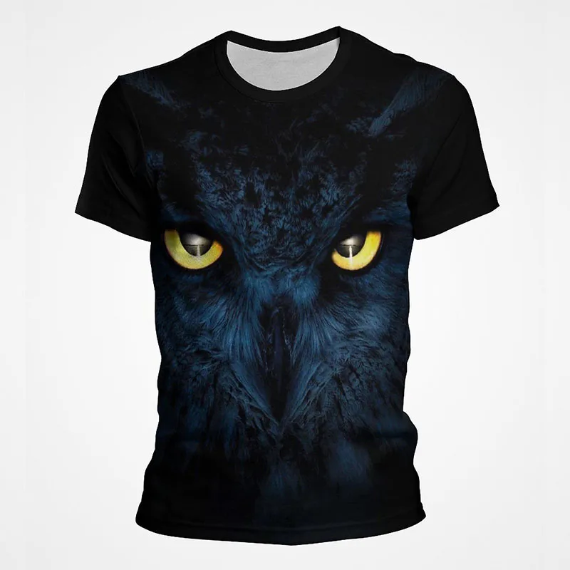 2022 летние футболки с объемной совой Повседневная Уличная одежда для мальчиков и