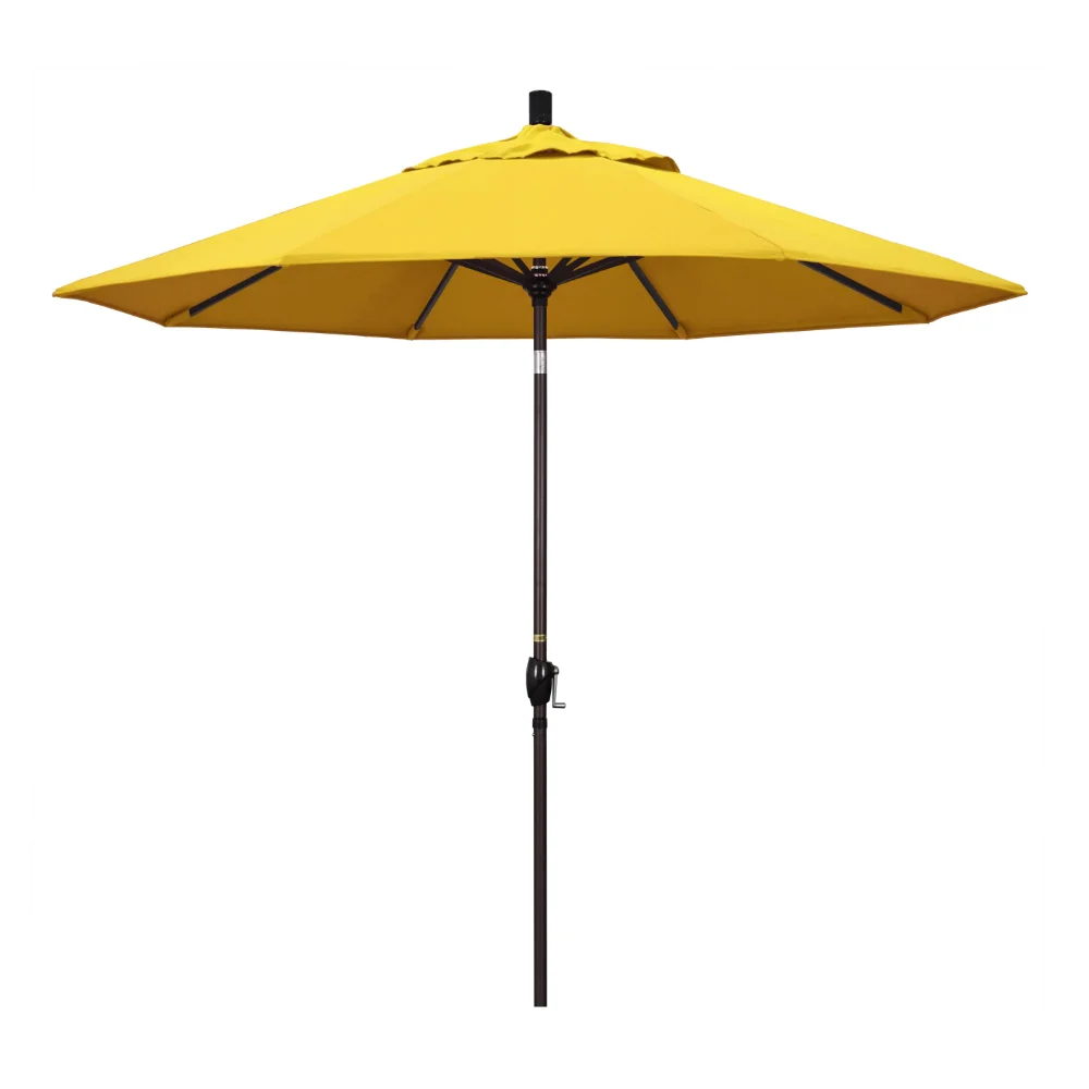 

California Umbrella 101" Lemon Solid Print Octagon Market Patio Umbrella