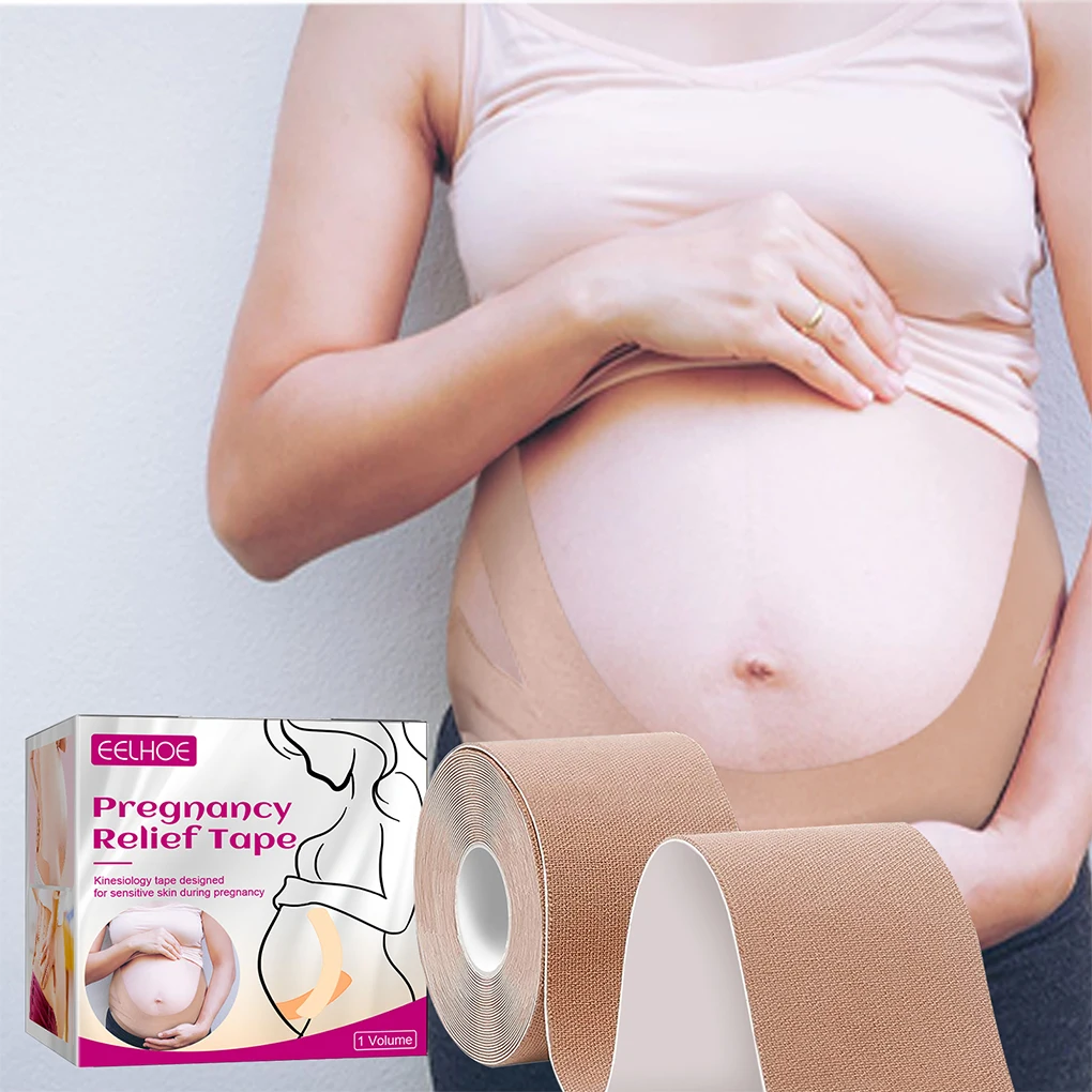 

1 Roll Cotton Cloth Pregnancy Relief Tape Professional Reusable Breathable Maternity Adjustable Belly Support Band