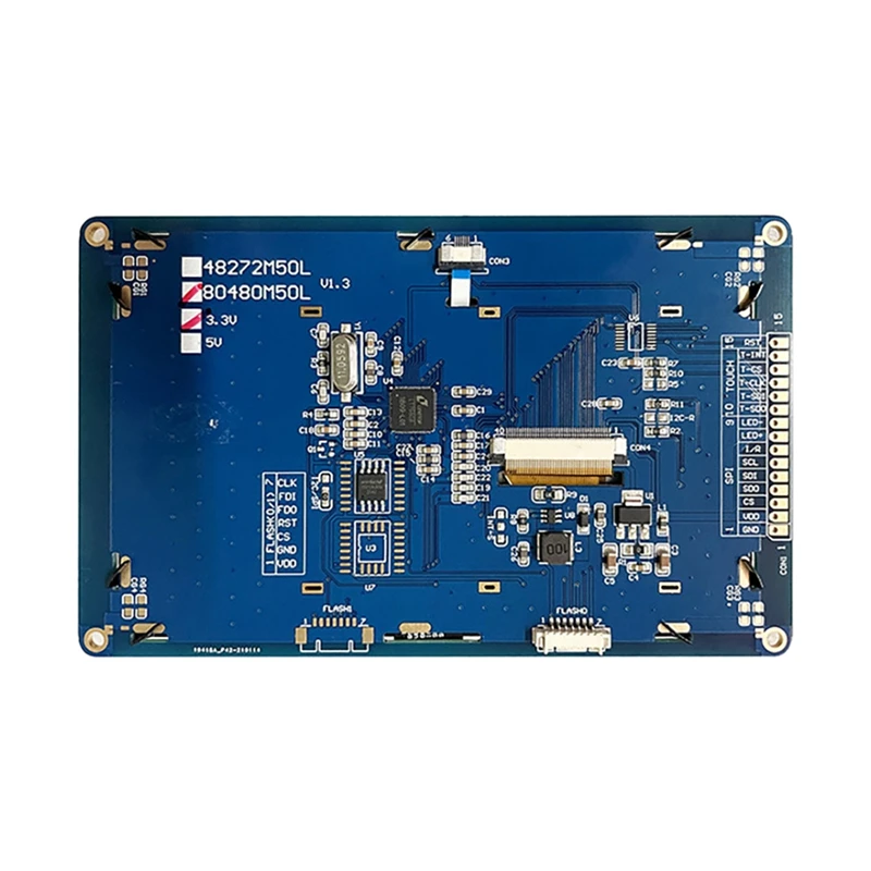 

5 Inch 800X480 Capacitive Touch 2D Graphics Text Drawing TFT Embedded Controller Board Touch Screen