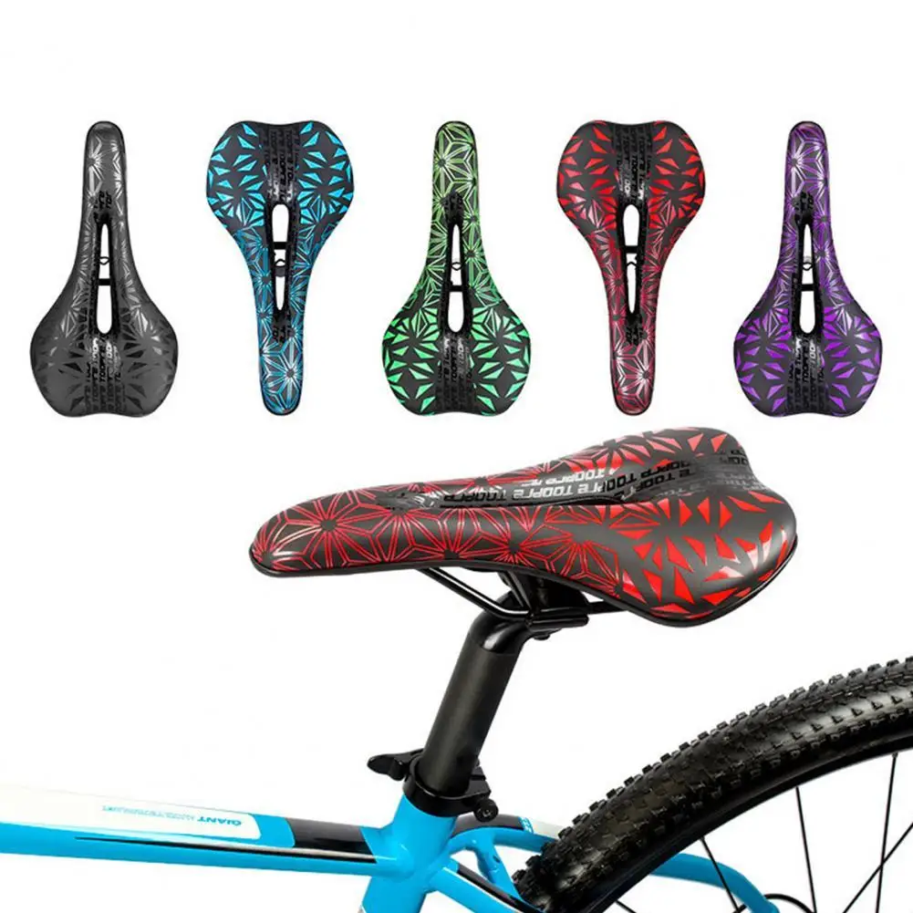 

Bike Seat Durable Geometric Pattern Bike Seat Adjustable Comfortable Bicycle Seat