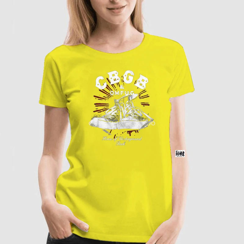 CBGB &amp amp OMFUG Мужская футболка в стиле панк новинка кроссовки Chux 100% черный хлопок SM -