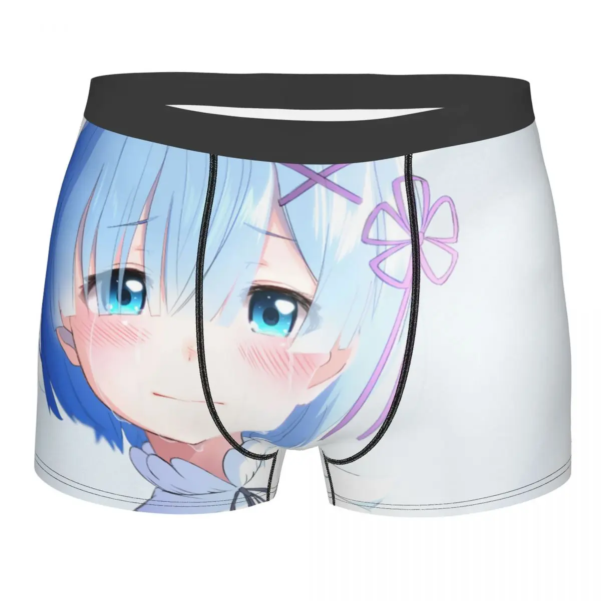 

Men's Ram And Rem RE: Zero Anime Boxer Shorts Panties Soft Underwear Male Novelty S-XXL Underpants