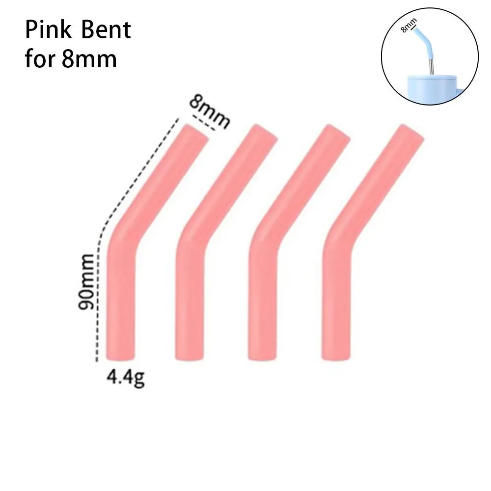 Силиконовые наконечники для трубочек 6 мм, 8 мм, 4 шт.