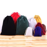 reusable cotton drawstring bags fabric storage bag for sundries fruit vegetable kitchen produce bags drawstring gift bag pocket