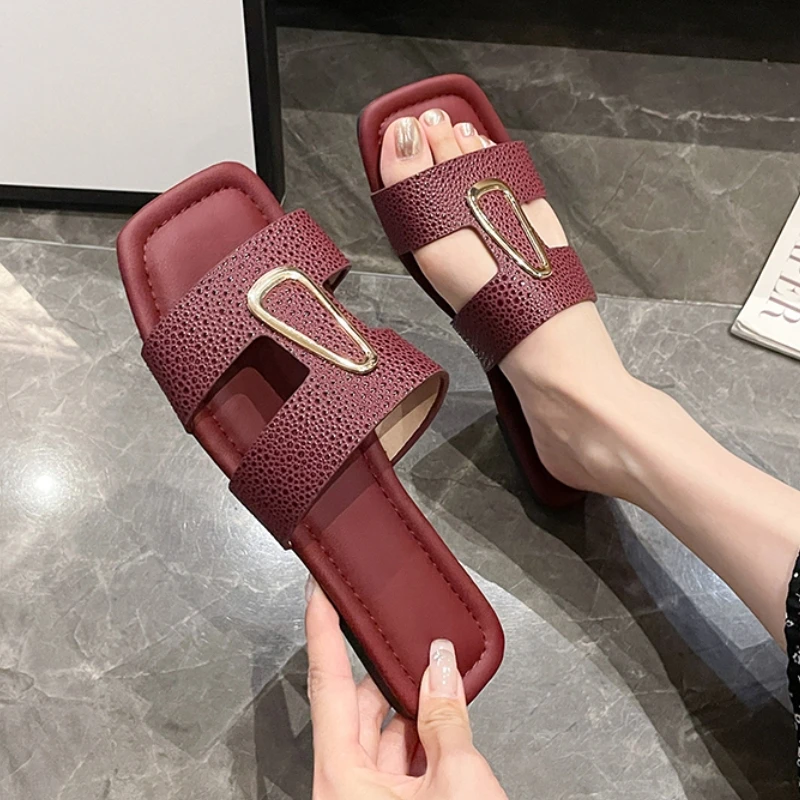 

Summer Leisure Women's Slippers Women's Luxury Fashion Home Comfort Flat Shoes Platform New Non Slip Women's Sandals Plus Size