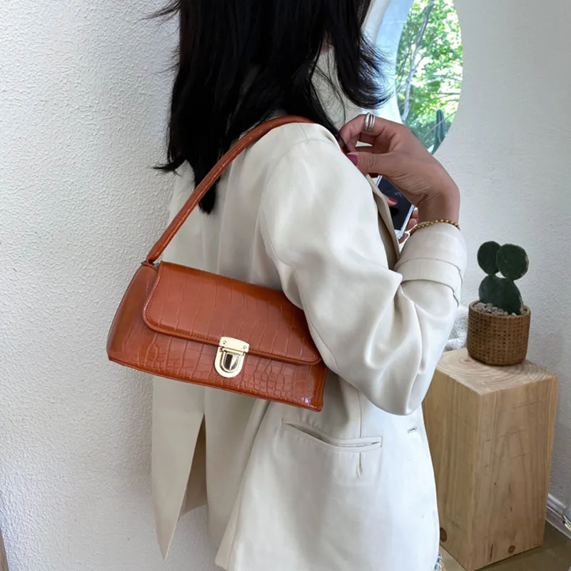 

Женская сумка в стиле ретро, тоуты для отдыха, продвинутые натуральные сумочки для подмышек, модная Изысканная женская кожаная сумка для покупок