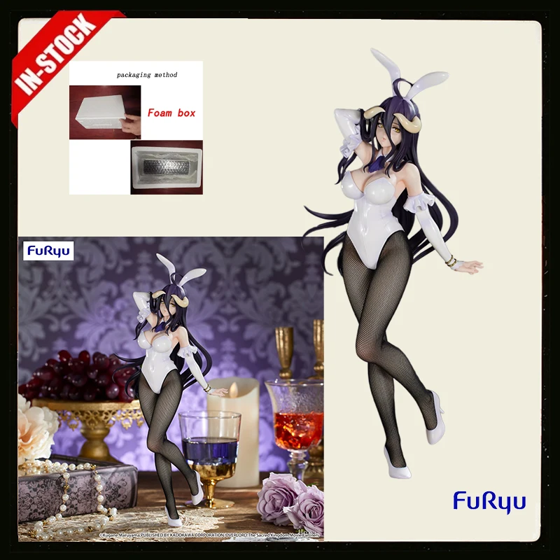 Фото Оригинальная фигурка FuRyu Anime Overlord Albedo BiCute Bunnies, 30 см, аниме-модель, игрушка, подарок, в наличии №1