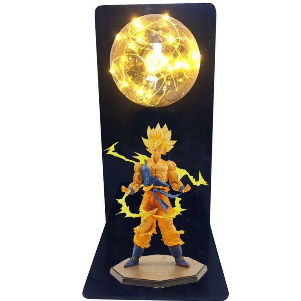 

Hot Dragon Ball Lamp Anime Figure Son Goku Spirit Bomb Figurine Lamps LED Night Light for Kids Rooms Decoration Children Gifts