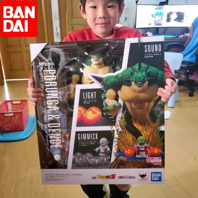 Фото Новая фигурка Bandai S.h. Фигуртс Драконий жемчуг Z Shf Namek Shenron Porunga Dende, Коллекционная модель, украшение, Подарочная игрушка №1