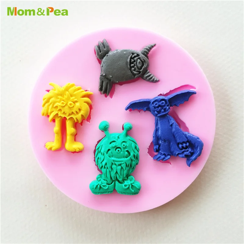MPA1173 силиконовая форма в форме монстра камедь паста шоколад декоративная помадка