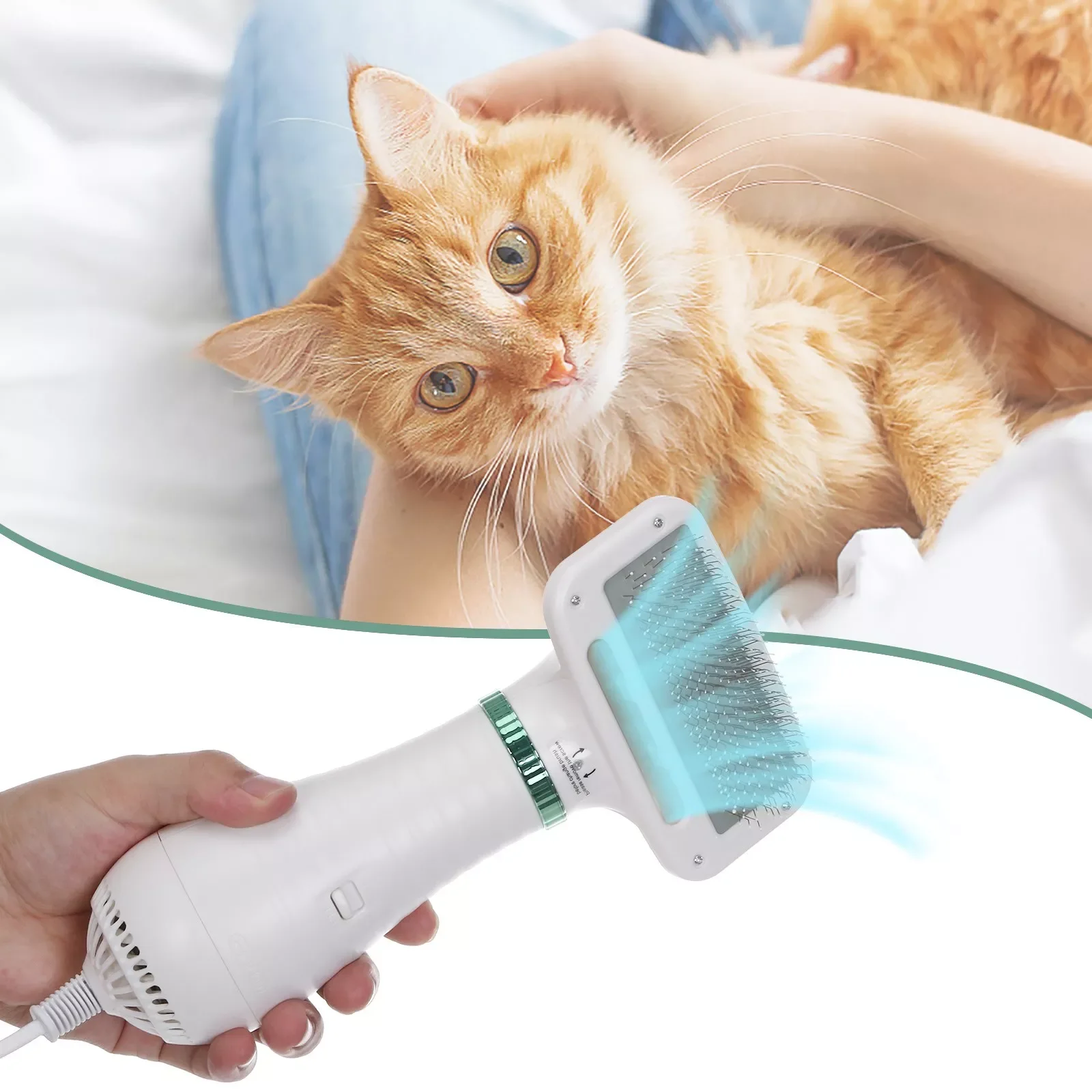 

Stuff Hair Dryer 2-In-1 Pet Comb Comb Brush -Blower Hair And Dog Dog Grooming Pet Supplies Holiday House
