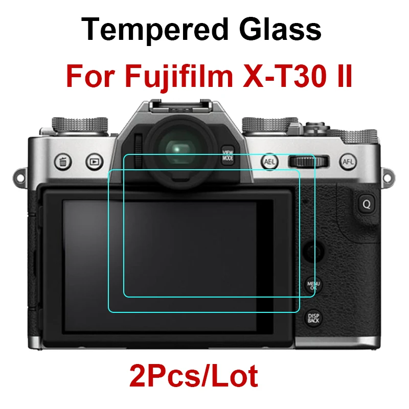 

2PCS 2.5D 9H Tempered Glass For Fujifilm X-T30 II Fuji XT30 Camera Screen Protector Protective Film HD Clear Water-proof Glass