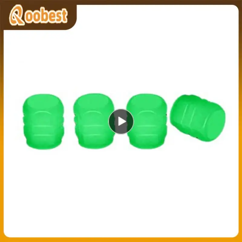 

Fluorescent Bike Wheel Nozzle Tire Luminous Valve Stem Caps Night Glowing Decor Car Tire Valve Caps Dustproof Valve Cap Cars