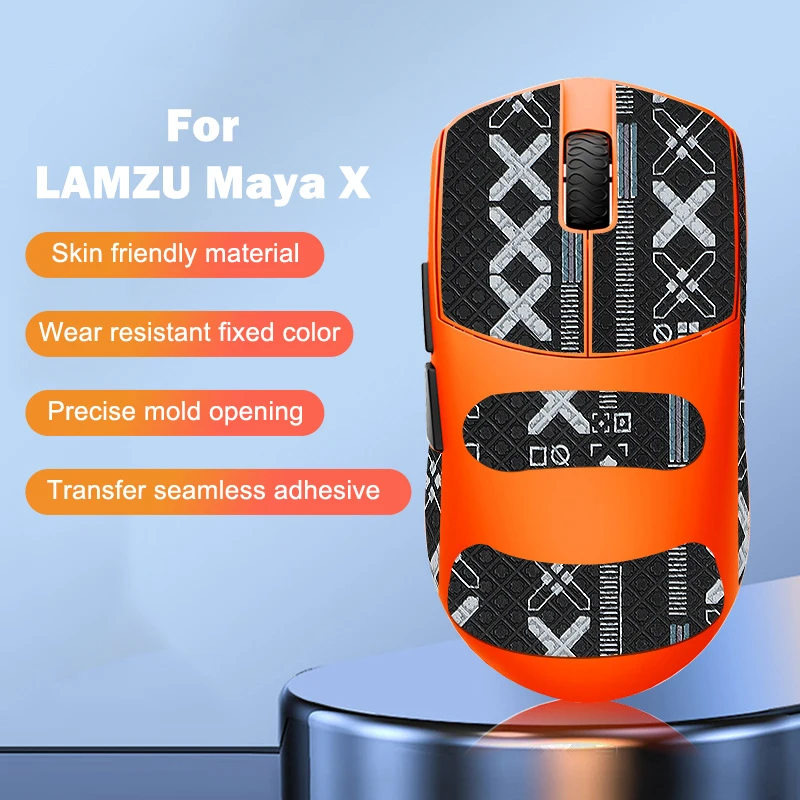 Противоскользящая лента для захвата мыши скейт наклейка от пота игровой LAMZU Maya X