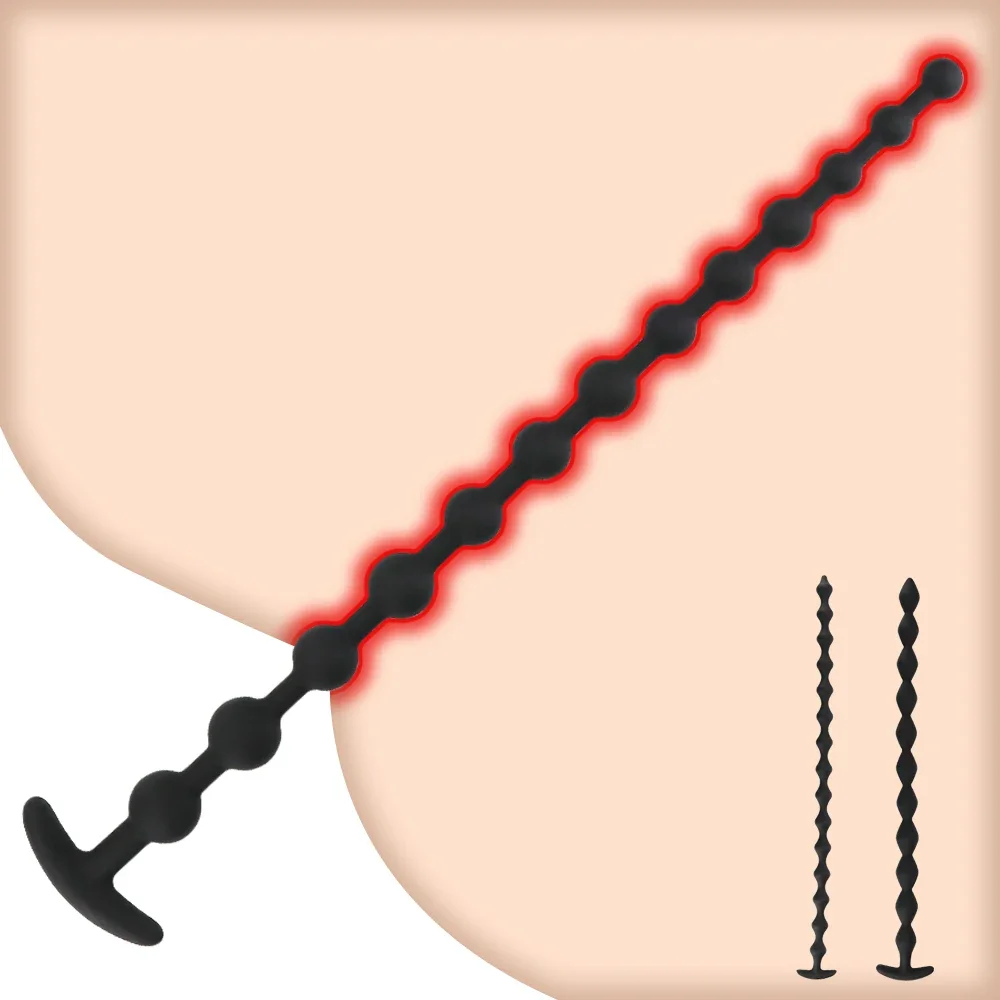 Супер длинные анальные бусины силиконовая Анальная пробка фаллоимитатор
