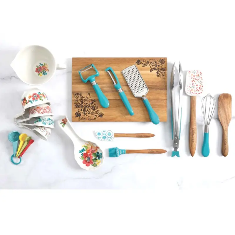

Wildflower Whimsy 20-Piece Gadget Set Professional Home Kitchenware Cookware