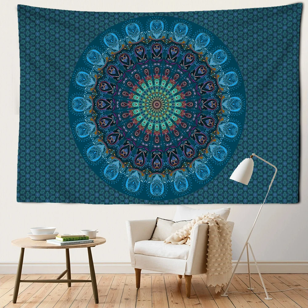

Mandala Tapestry Wall Hanging Bohemian Indian Witchcraft Hippie Psychedelic Room Bedroom Home Art Decor