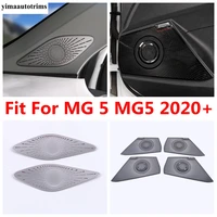 front pillar a speaker door loudspeaker sound frame cover trim stainless steel accessories interior for mg 5 mg5 2020 2021