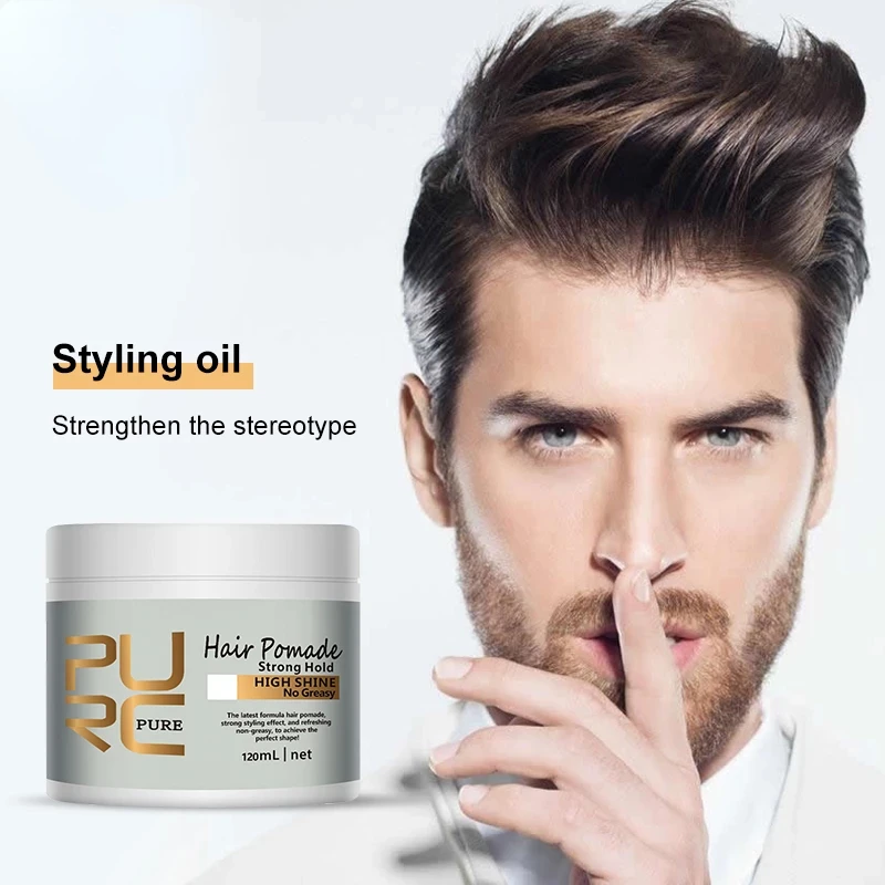 Professional Styling Hair Wax Hair Pomade Curly Hair Size Products Oil Hold Styles Not Greasy For Men Women 1pcs 120ml Hair Care